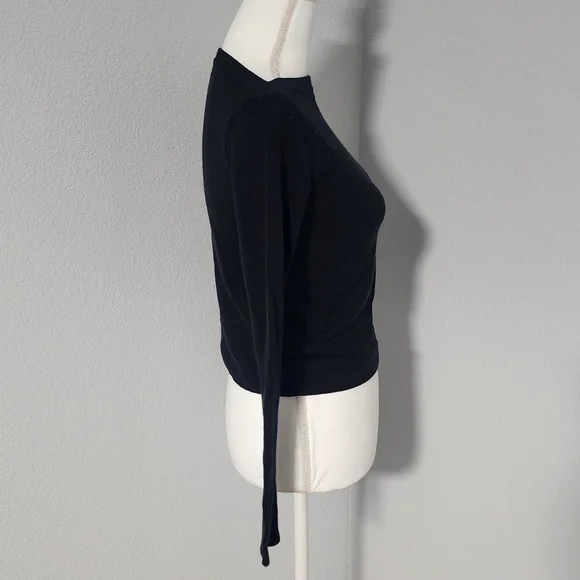 Chic Vintage Y2K Esprit Black Long Sleeve “Boat-Neck” Sweater Top - Size Medium - Picture 4 of 8